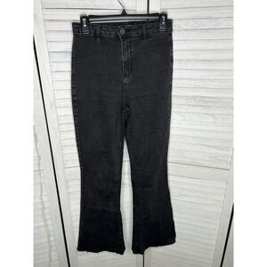 Fashion Nova Saved By The Bell  Bottom Jeans, Black, Size‎ 9